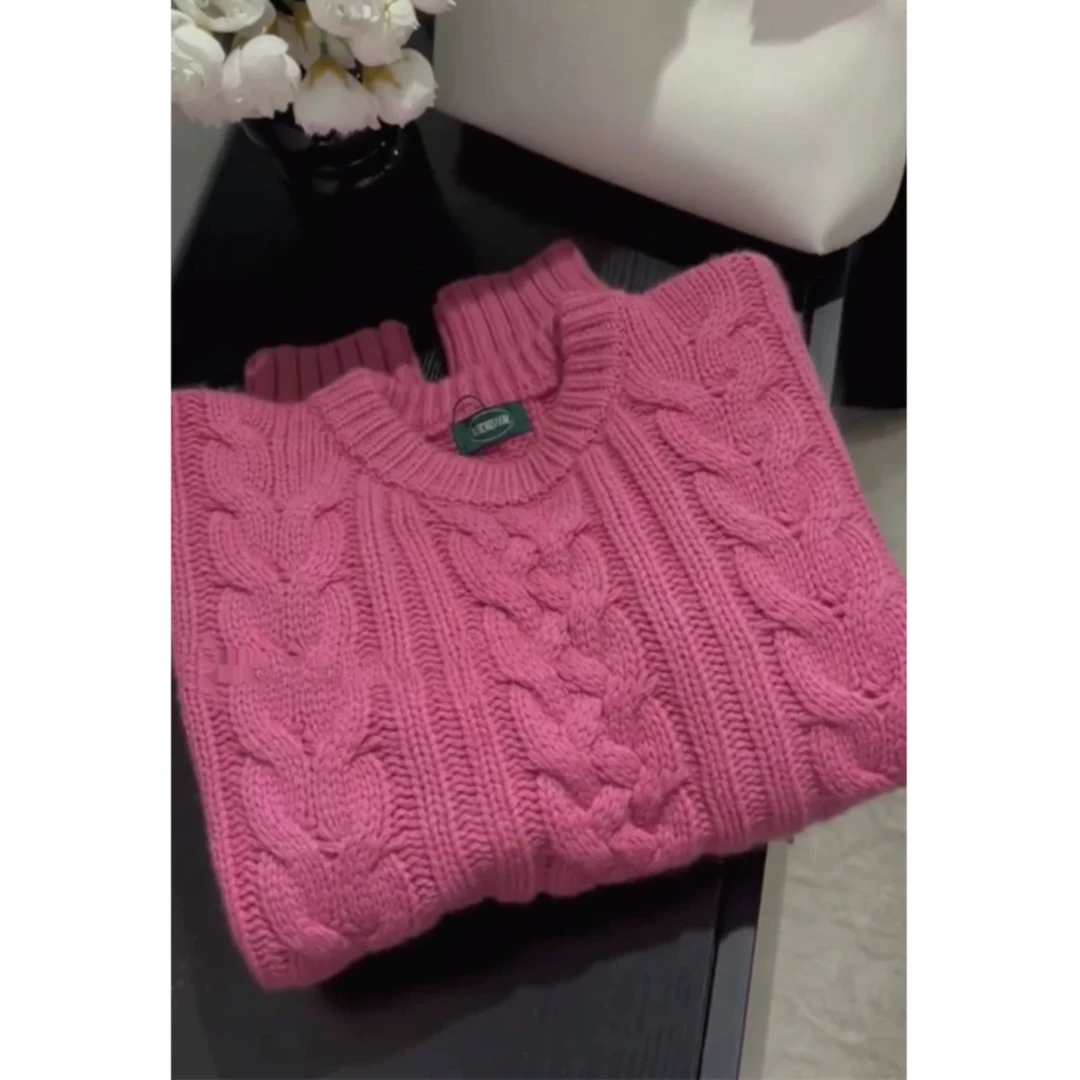 超好看韩系软糯慵懒风法式内搭新款毛衣女秋冬宽松外穿针织衫上衣