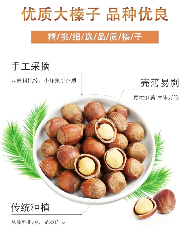 东北铁岭开原鸭嘴大果榛子3斤