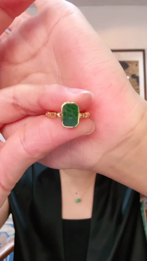 【闪购商品】翡翠颈饰银S925镶嵌戒指