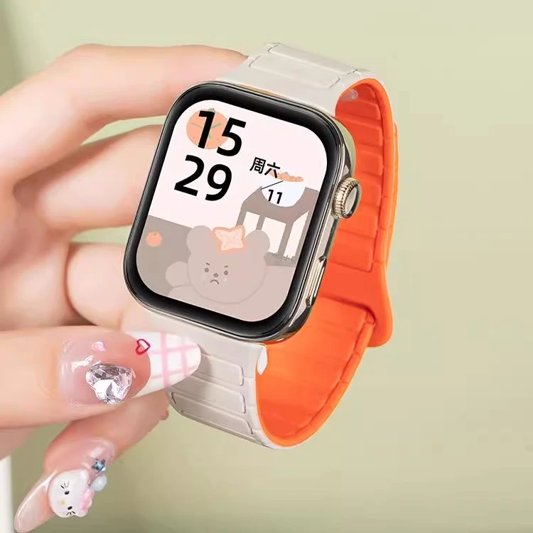 FITX适用华为fit3手表表带新款硅胶磁吸回环华为watch FIT3腕带