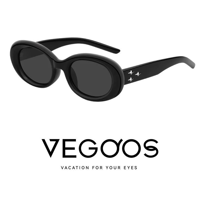 威古氏太阳镜男女同款复古时尚潮椭圆高级潮流防晒小众墨镜LY2334