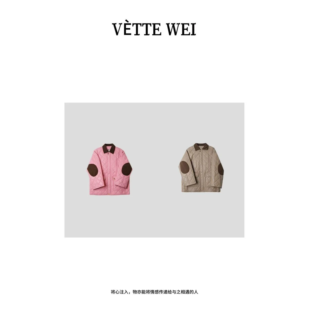 VÈTTE  WEI  “撞色主义”拼接皮衣外套  9937