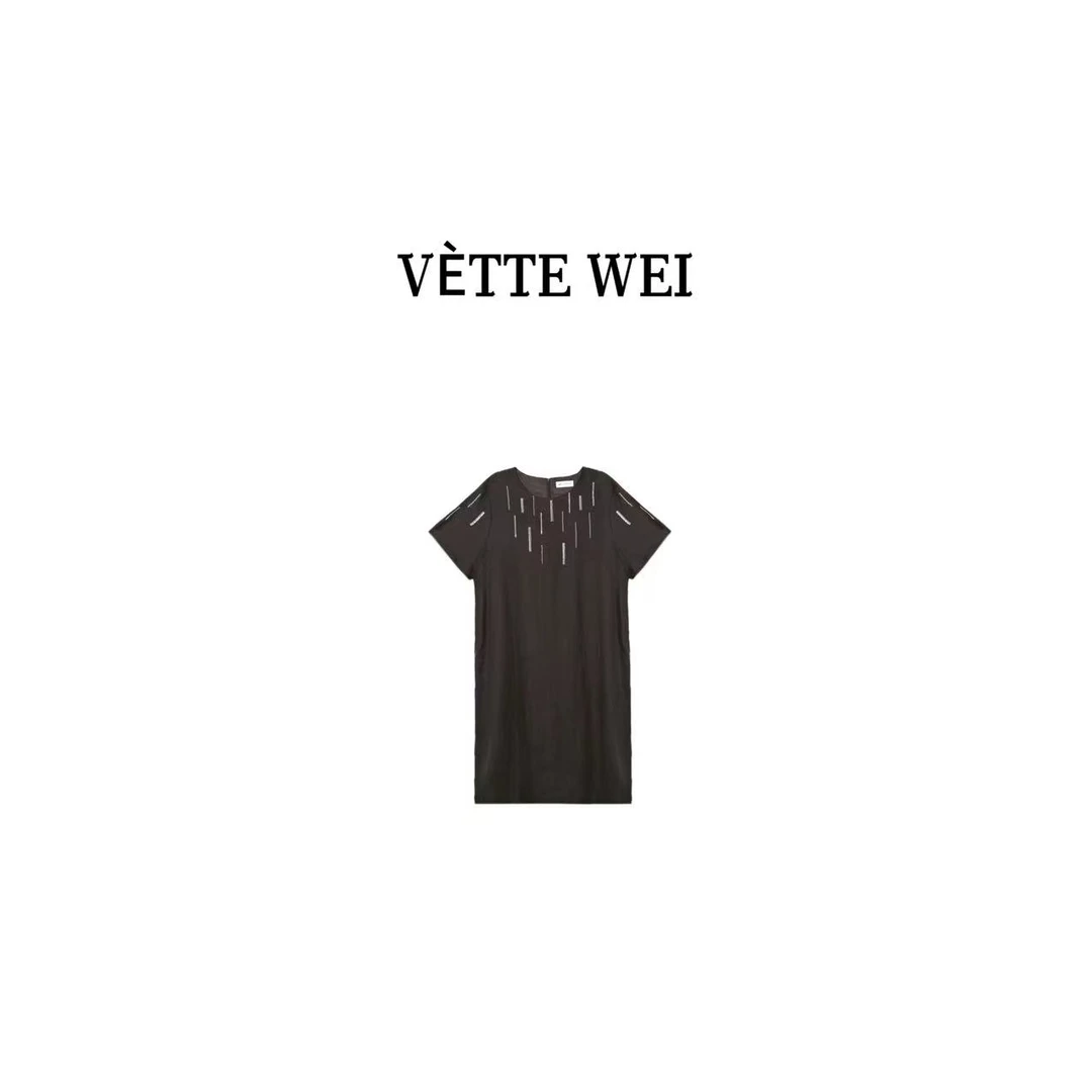 VÈTTE  WEI  【特】重工钉珠连衣裙  A268