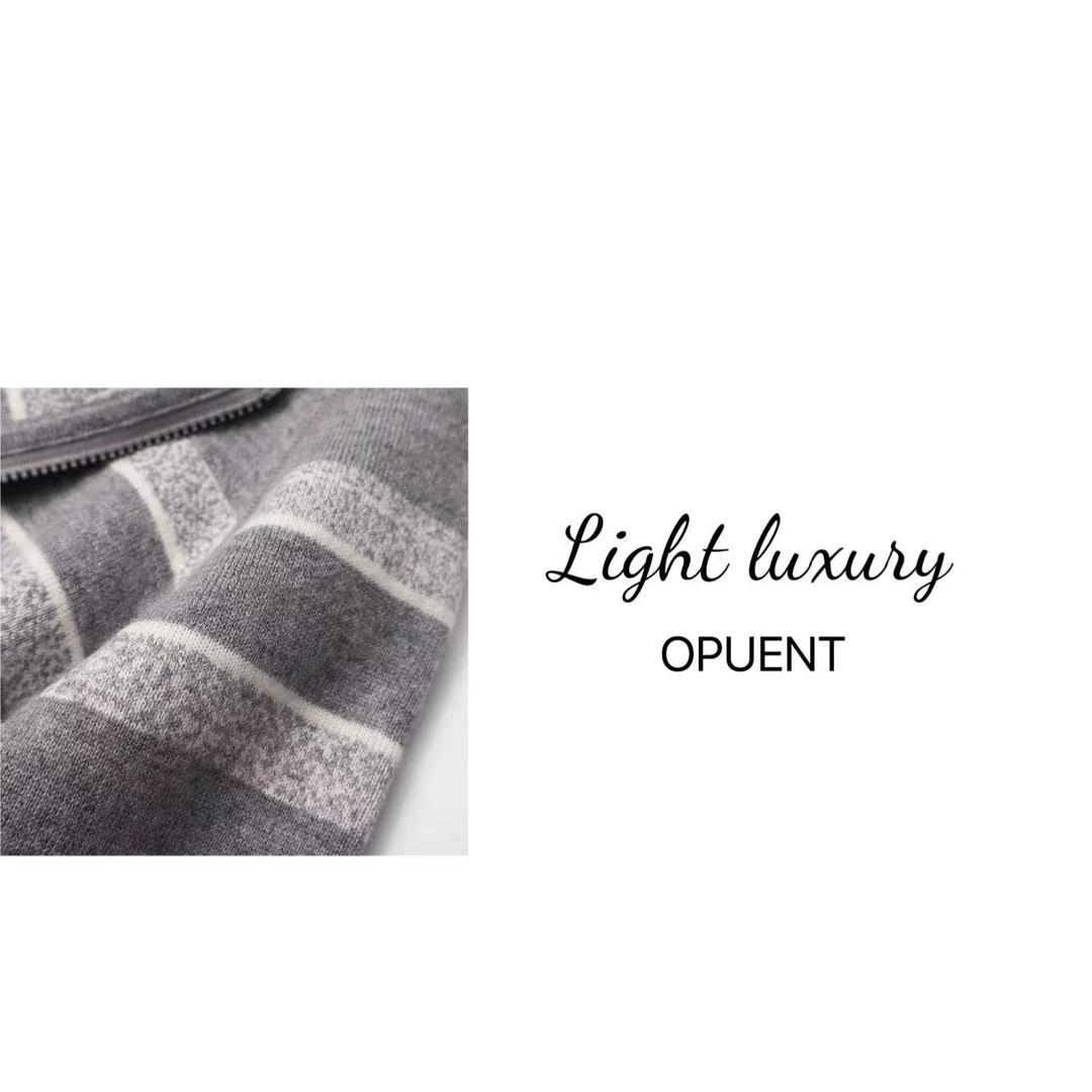 【帽衫3040】2024秋冬新款简约气质显瘦带帽开衫外套