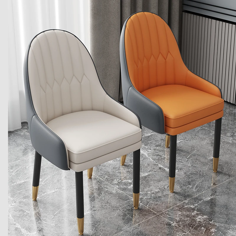 菠萝椅意式餐椅轻奢软包靠背椅带扶手设计师高级感餐桌家用椅子