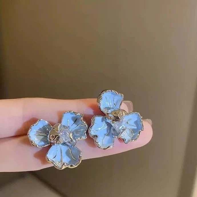 铜合金亚克力耳饰 ED100气质时尚百搭复古简约小众优雅设计感耳饰