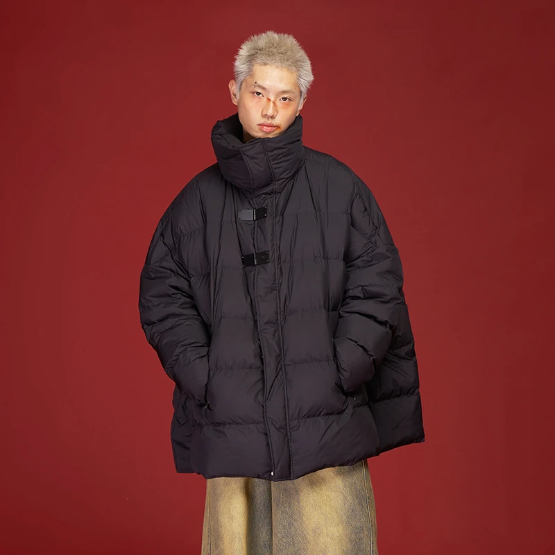 【AUNISEX专属】AKTK 金属扣斗篷廓形服 6C4M1440H907