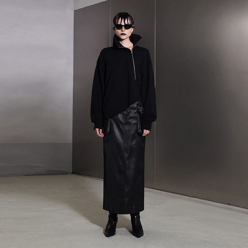 【COCO精选】AKTK 不对称解构高领卫衣 6B30409917A