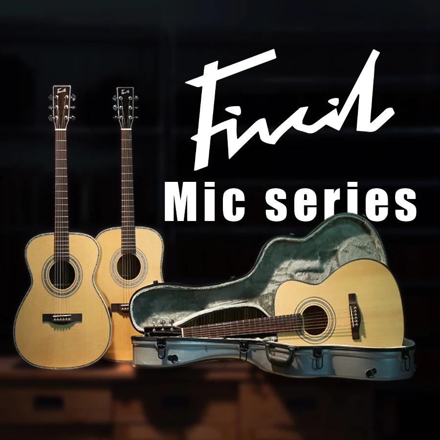 Fivcil/凡喜【旗舰款】Mic2全单硝基漆云杉玫瑰木桃花心木严选吉他
