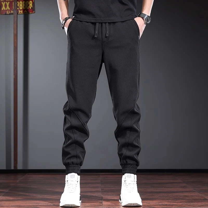 高端男士休闲裤潮流宽松束脚百搭运动卫裤春秋季痞帅潮牌男装裤子