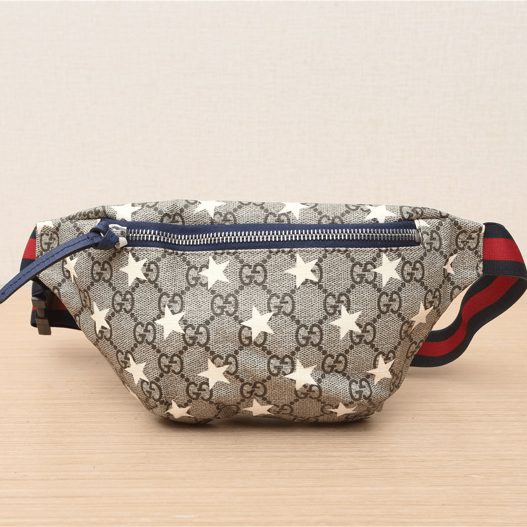 95新 GUCCI/古驰 儿童腰包 星星图案 老花 P202116859