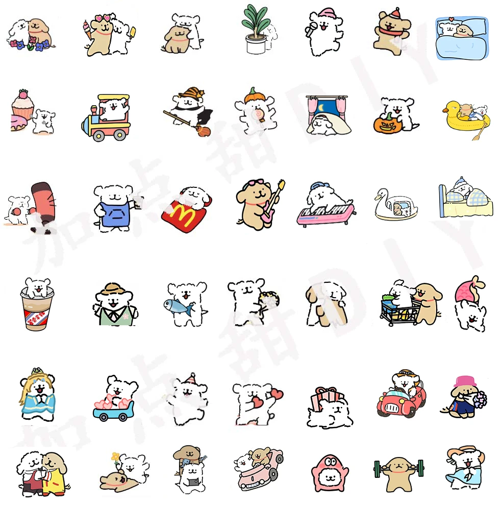 （福福一发三）4cm双面膜亚克力片片钥匙手葡萄串马尔济斯修狗匙扣