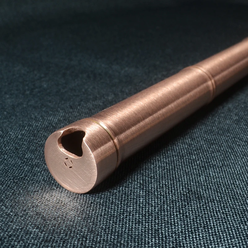 紫铜箫加厚金属箫 启旺专业级八孔长萧演奏 竹节款FG调 定制包邮