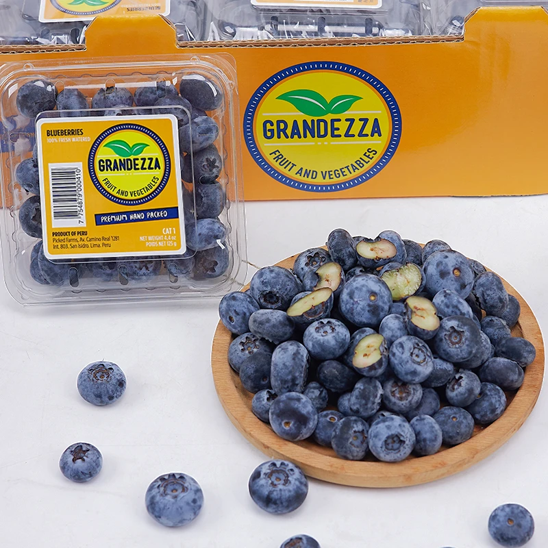 【乐鲜果园】秘鲁比安卡蓝莓鲜果进口新鲜水果125g/盒