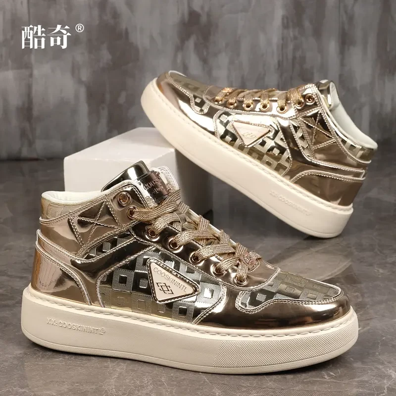 【设计师款】安可拉红-发布会主色调-秋季高帮牛皮保暖防风男鞋