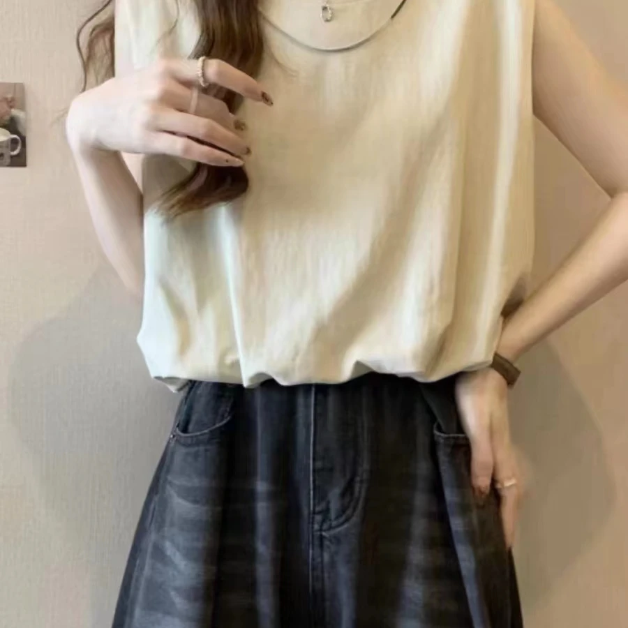 慕柯家---夏季新款女背心打底无袖百搭
