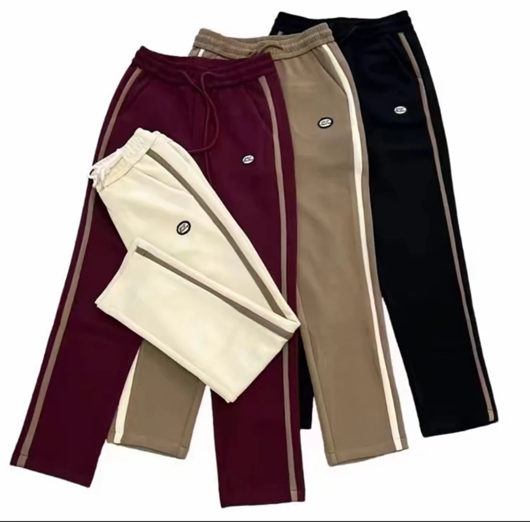 欧货2024秋季新款休闲裤时尚新款筒裤宽松百搭高腰小脚哈伦九分裤