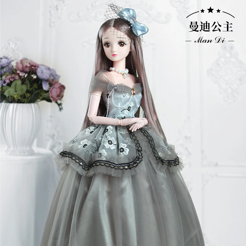 曼迪公主80厘米洋娃娃2022年新款超大号女孩玩具套装生日礼物玩偶