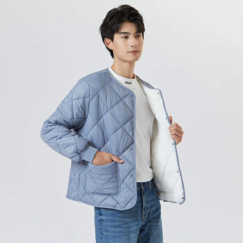 棉衣男士保暖内穿加绒加厚大码内胆小棉袄2023年新款冬季加肥棉服