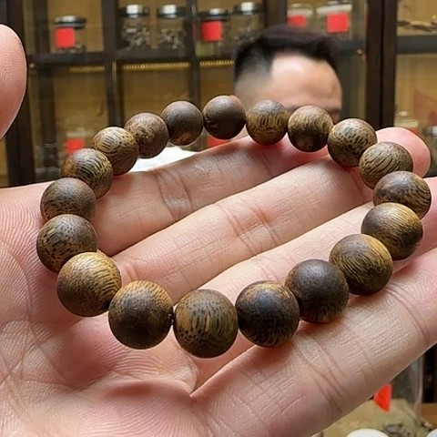 沉香手串孤**歌M1国香棋楠念珠老料单圈手串10g