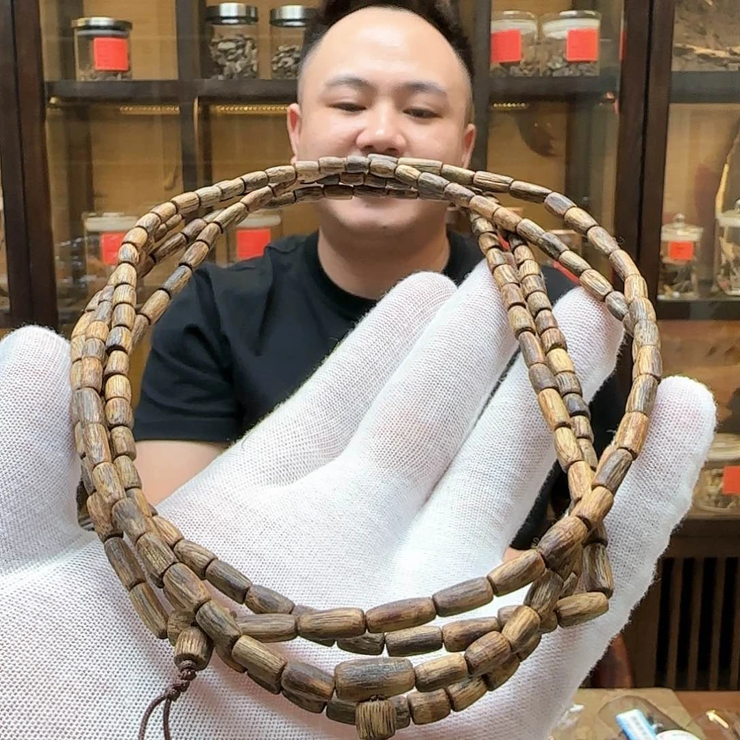 沉香手串国香棋楠白棋多圈手串10g+多样性发一串