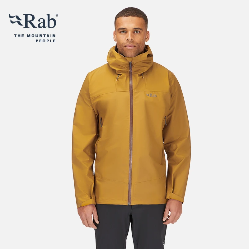 RAB睿坡男士NamcheGORE-TEX防水防风登山冲锋衣QWH-77外套