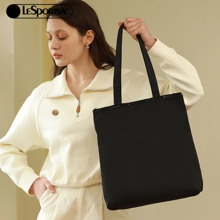 LeSportsac乐播诗新款TRENDY潮流单肩包实用旅行大号方形托特包