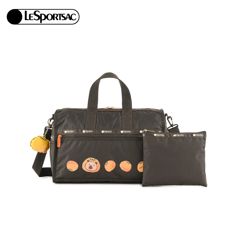 【商场同款】LeSportsac乐播诗卡皮巴拉系列大容量收纳行李包斜挎