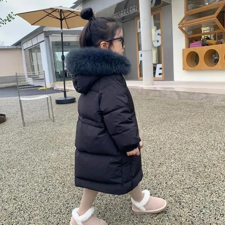 巴拉甄选女童冬季服新款中小童加厚儿童袄外套女宝宝保暖冬装衣