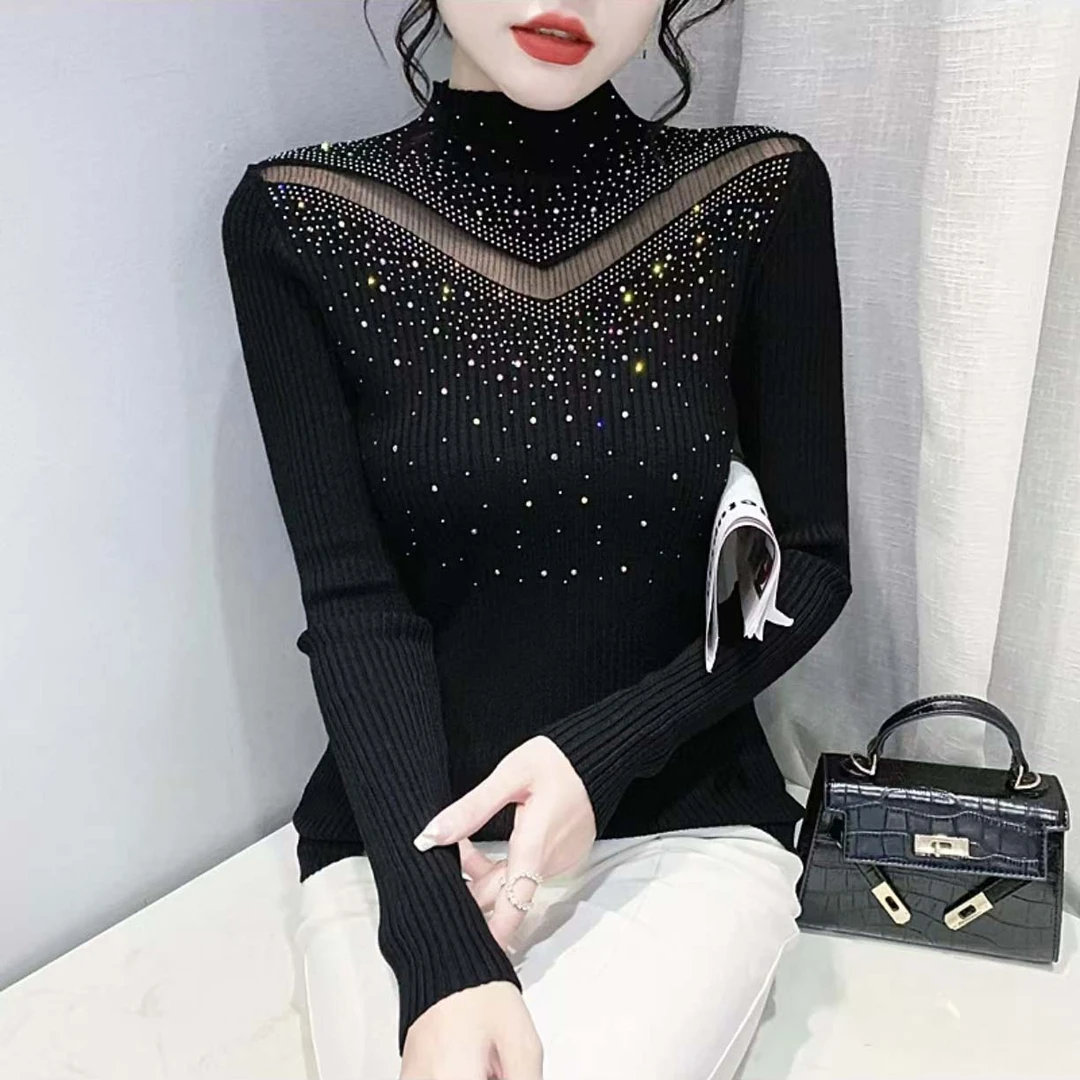 【Z.YE】高级感冬季新款针织衫女秋冬高级感设计感上衣毛衣女