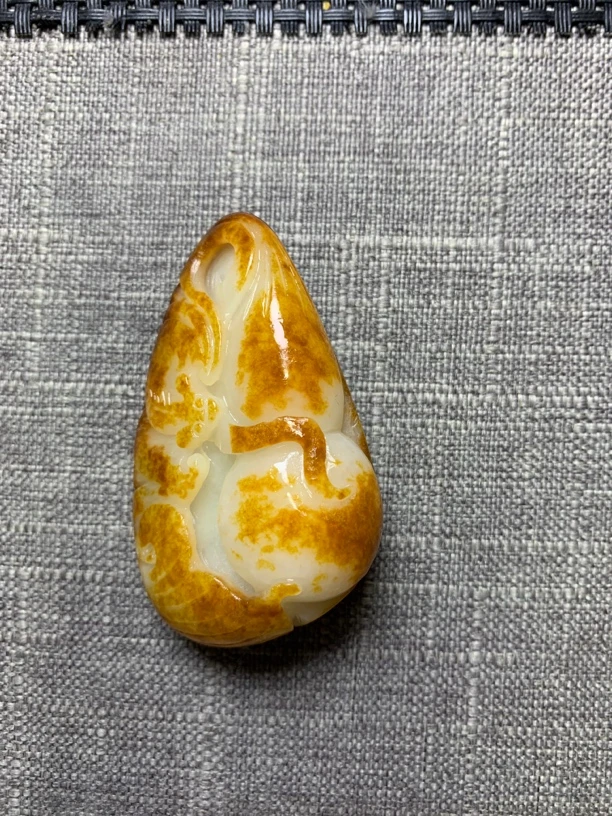 和田玉葫芦手把件