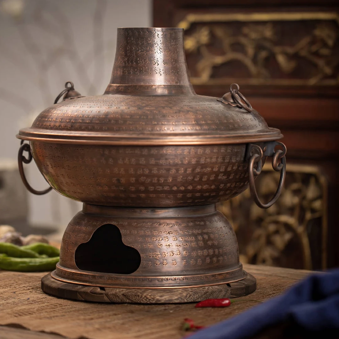 【云器百集】春喜铜加厚纯手工户外老北京涮火锅铜锅