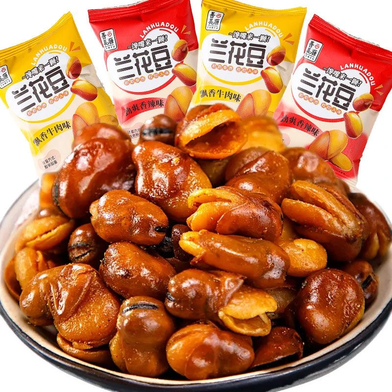 【兰花豆】香酥蚕豆酥脆香辣牛肉味办公室休闲零食解馋食品营养香甜