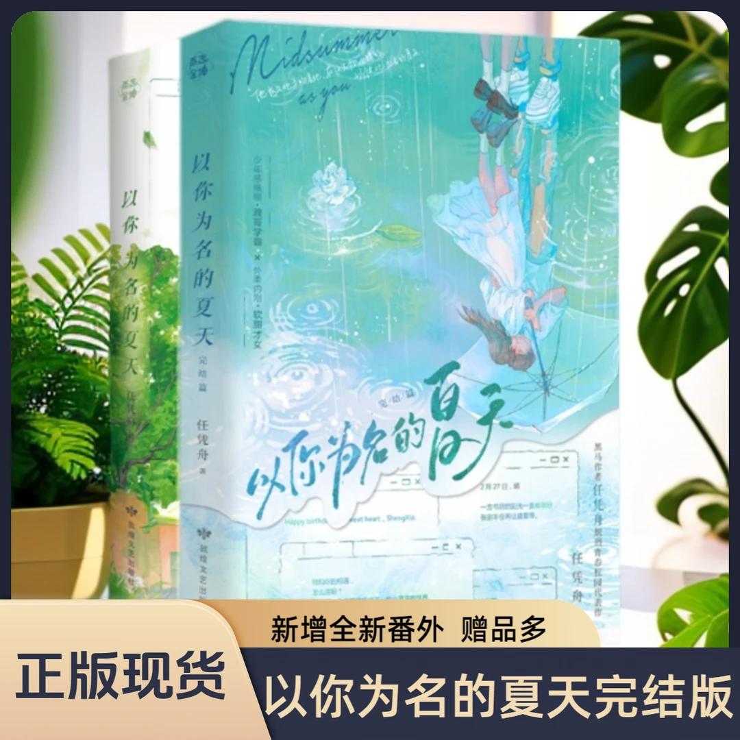 以你为名的夏天2册实体小说完结版 任凭舟青春校园代表作新增番外