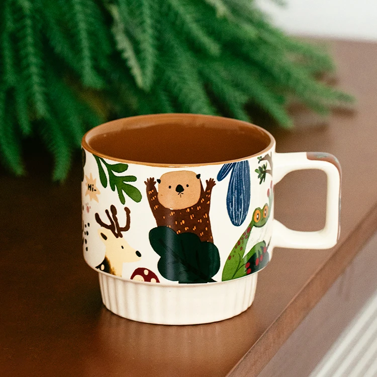 西比尔可爱马克杯陶瓷杯家用耐高温咖啡杯牛奶杯水杯女高颜值杯子