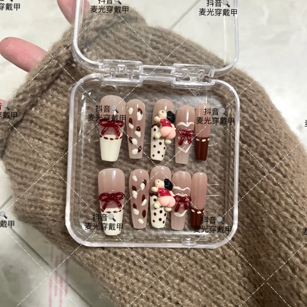【蜡笔小p】纯手工穿戴甲，默认无盒，无工具包