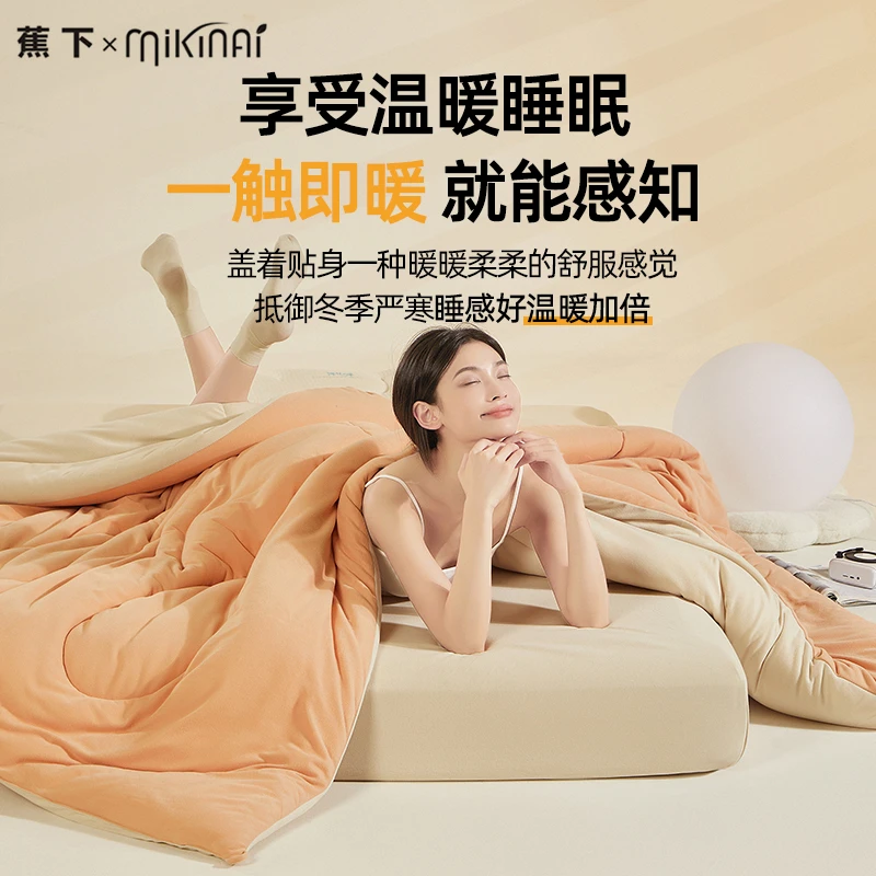 新款被芯ins秋冬被火山绒暖暖被秋冬被酒店轻盈加厚家用冬被