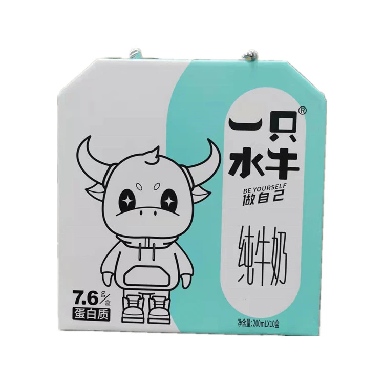 皇氏一只水牛纯牛奶200nl*10盒优质全脂牛乳纯奶学生儿童早餐奶