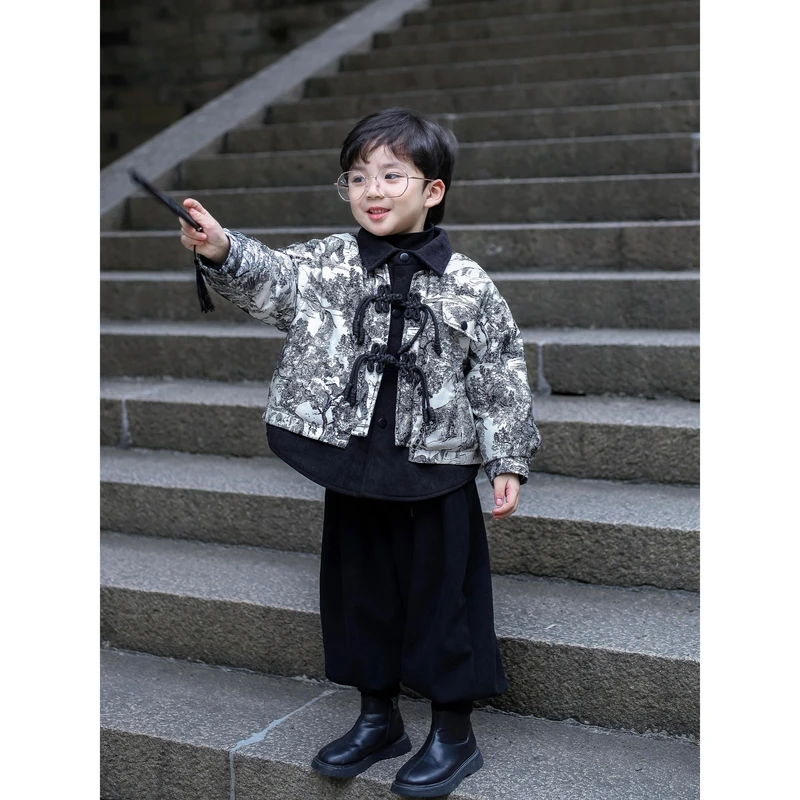 【现货】伟伟同款【烟雨江南】2023冬季新款羽绒服新中式中国风0137