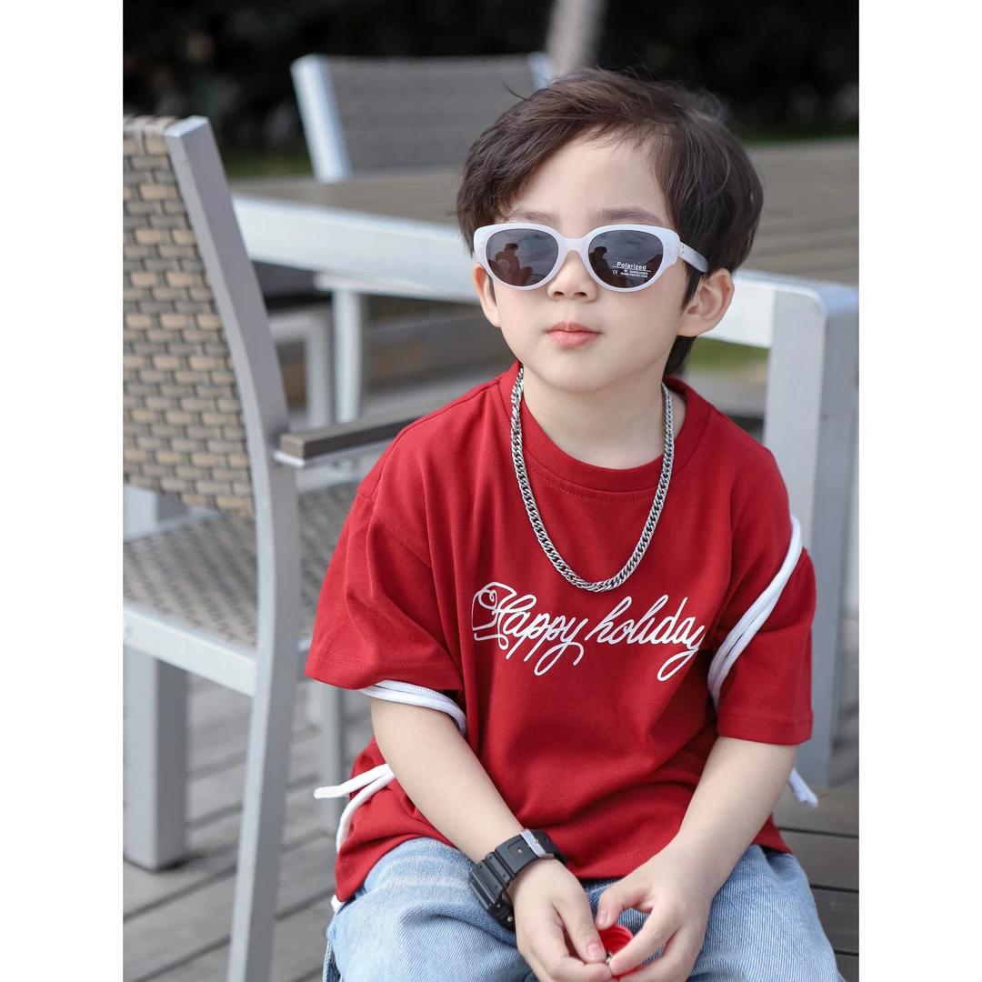 伟伟同款【热情似火】2024春季新款印花字母短袖WW0190