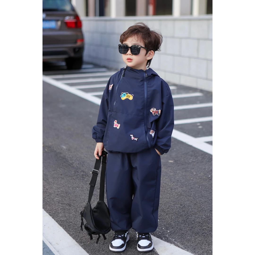 【现货】伟伟同款【海魂预科生】2024冬季新款夹棉运动套装WW0411