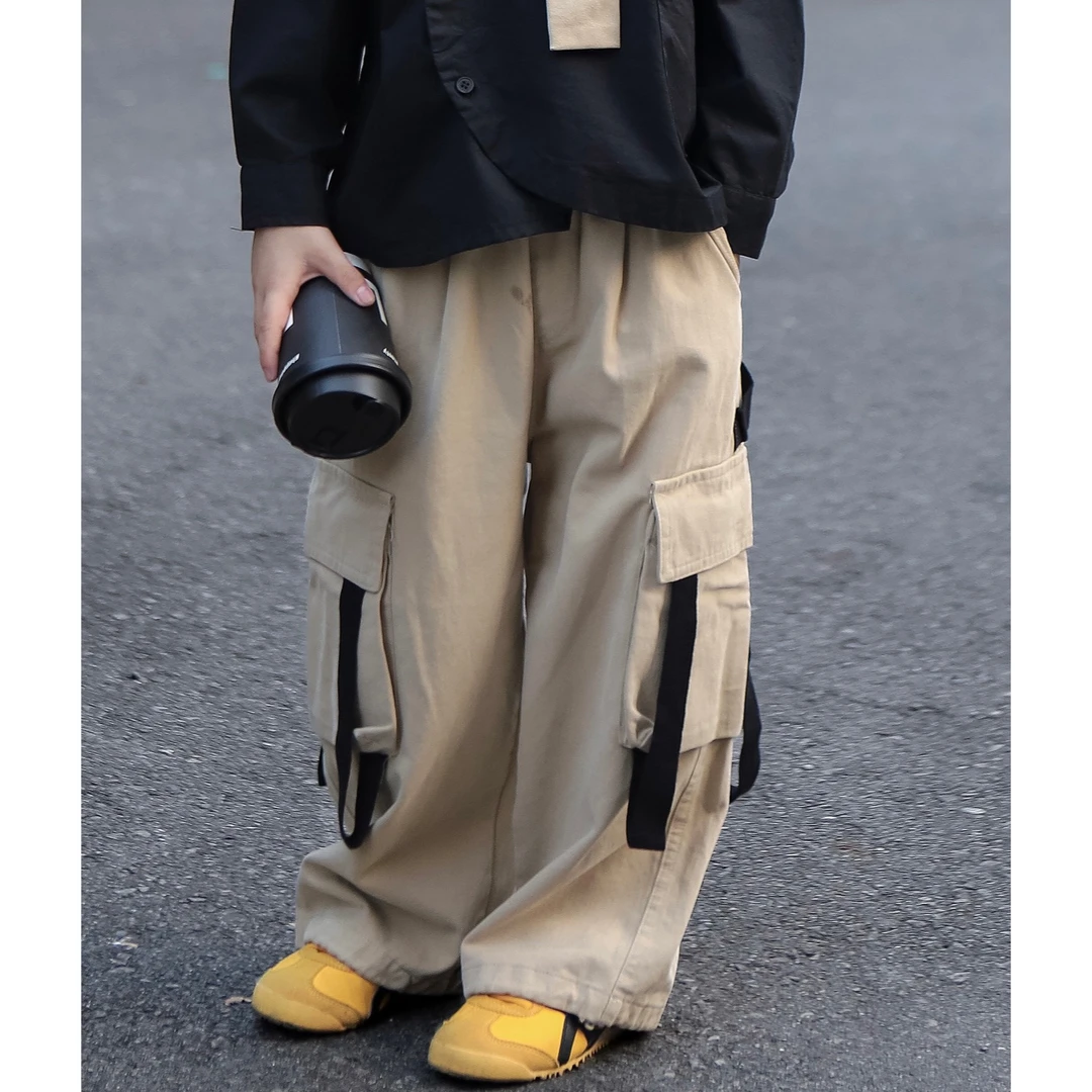 伟伟同款【土星漂流】2024秋季新品工装长裤童装WW0340