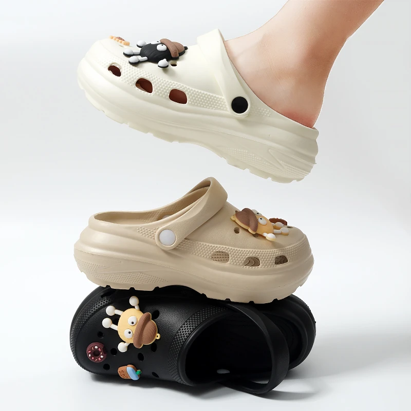 011-网红时尚百搭夏季洞洞鞋ins 卡通防滑加厚-有售后联系客服