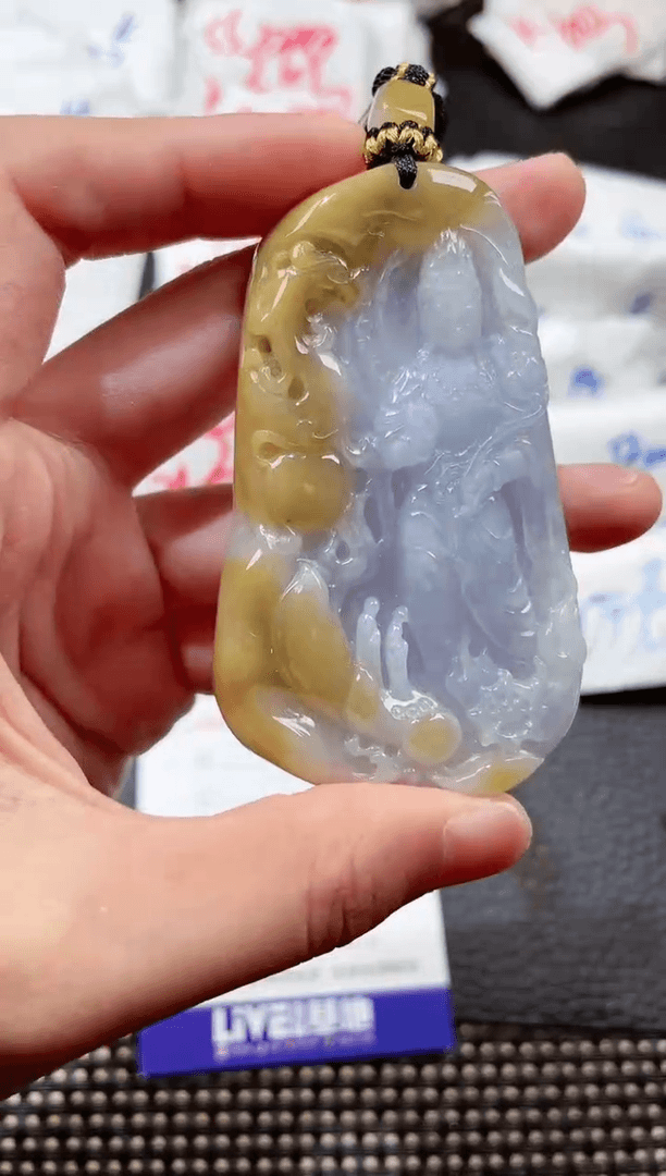 【闪购商品】翡翠颈饰未镶嵌00004300观音