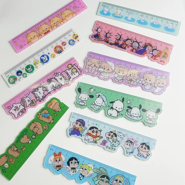 清仓」手工diy亚克力尺子蜡笔小新卡皮巴拉等