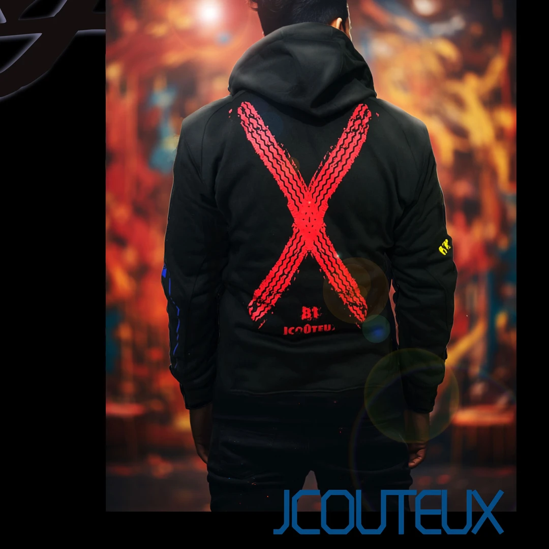 JCOUTEUX.骑行卫衣防风防水保暖多功能卫衣摩托车用品骑手装备