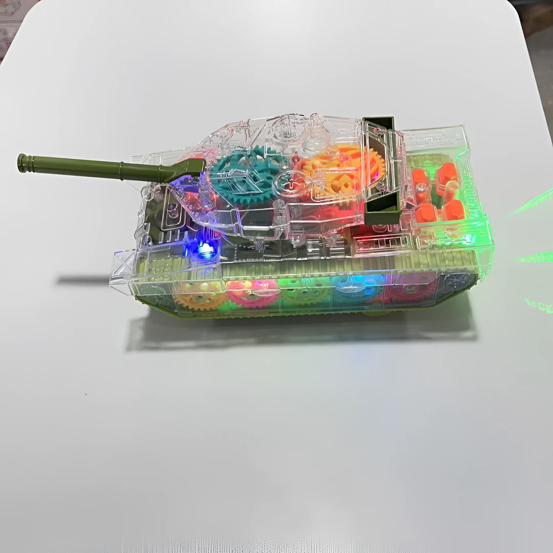 万向齿轮坦克电动 过家家玩具
