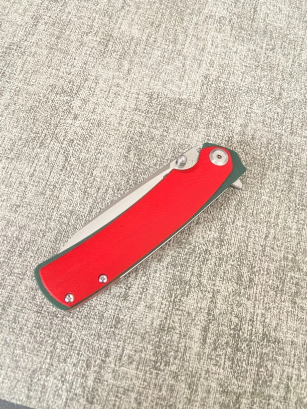 St 127 D2钢 g10柄 靓丽配色 家用户外野营 烤肉 多功能水果刀