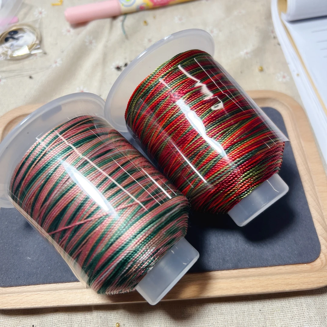 新品段染股线花开花落挂绳手绳编织线材12股18股手绳编绳线材
