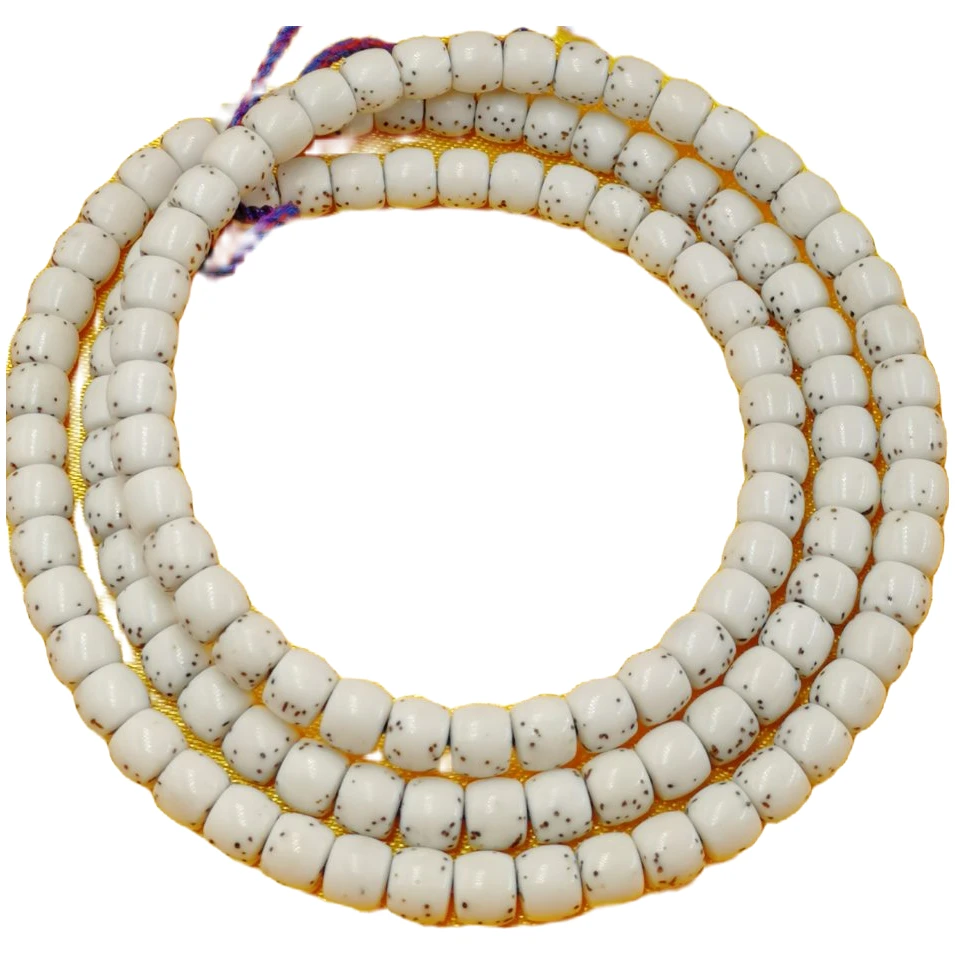 一串缘星月菩提原生态大留白无月桶珠直切108颗佛珠念珠男女手串